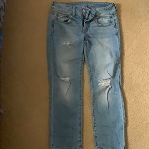American eagle artist crop jeans